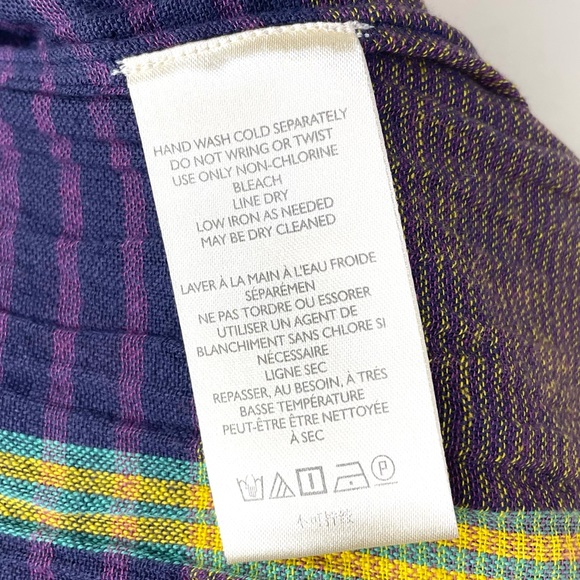 Free People Moonlight Surf Plaid Top - Picture 12 of 14